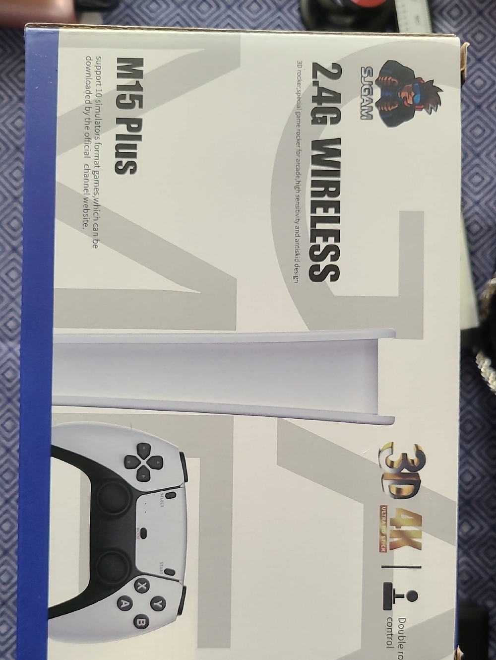 2.4G Wireless M15 Plus Controller with White Console Stand